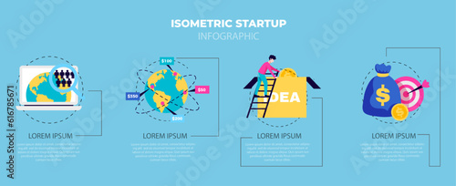 Free vector flat geometric real estate infographic
