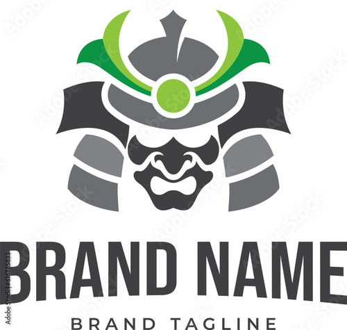 samurai helmet logo