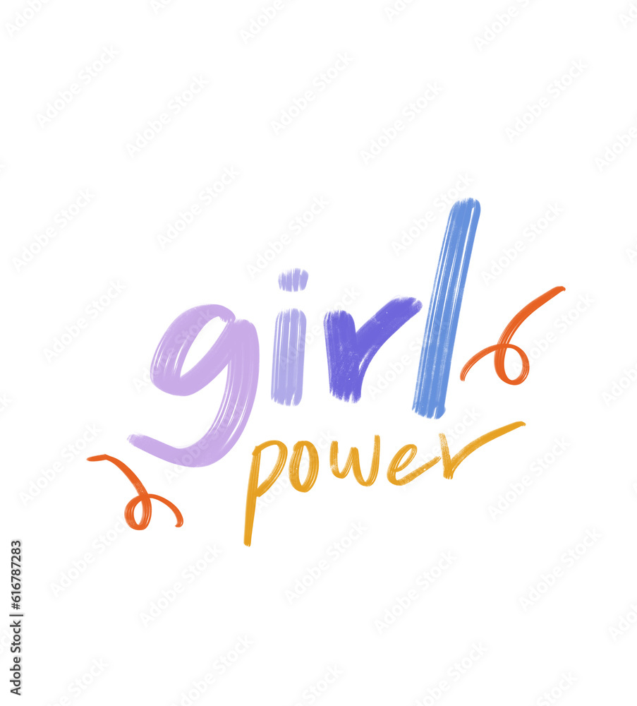 Obraz premium girl power text