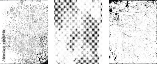 Grunge Urban Backgrounds set.Texture Vector.Dust Overlay Distress Grain ,Simply Place illustration over any Object to Create grungy Effect .abstract,splattered , dirty, texture for your design. 