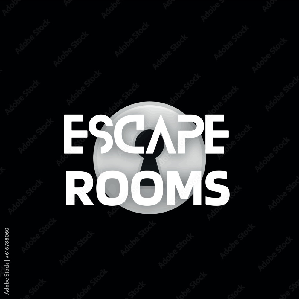 Logo design escape rooms vector image Stock Vector | Adobe Stock