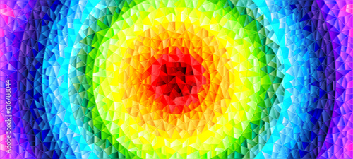 Abstract stained glass background , the colored elements arranged in rainbow spectrum,rectangular image