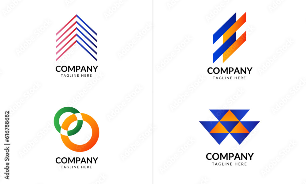 Business logo design with bundle