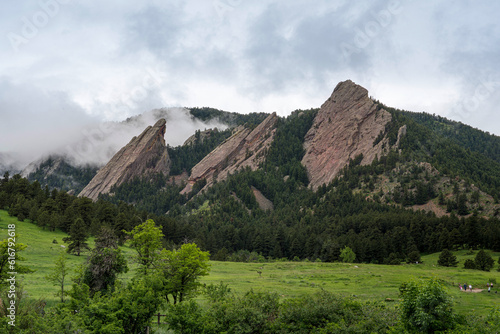 Chautauqua Park, Flatirons in Boulder, Colorado photo