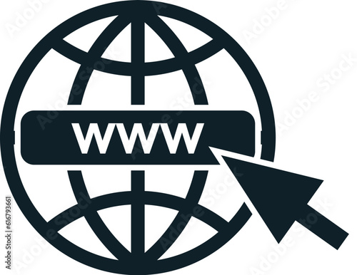 Website Icon. Vector www icon