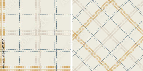 Check plaid set seamless pattern.