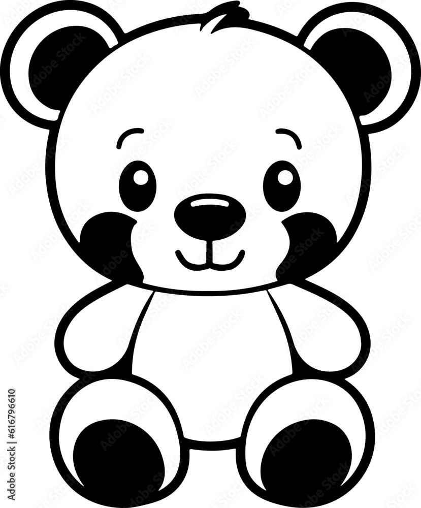 Vector illustration adorable teddy bear plush toy vector art Vector illustration adorable teddy bear plush toy vector art