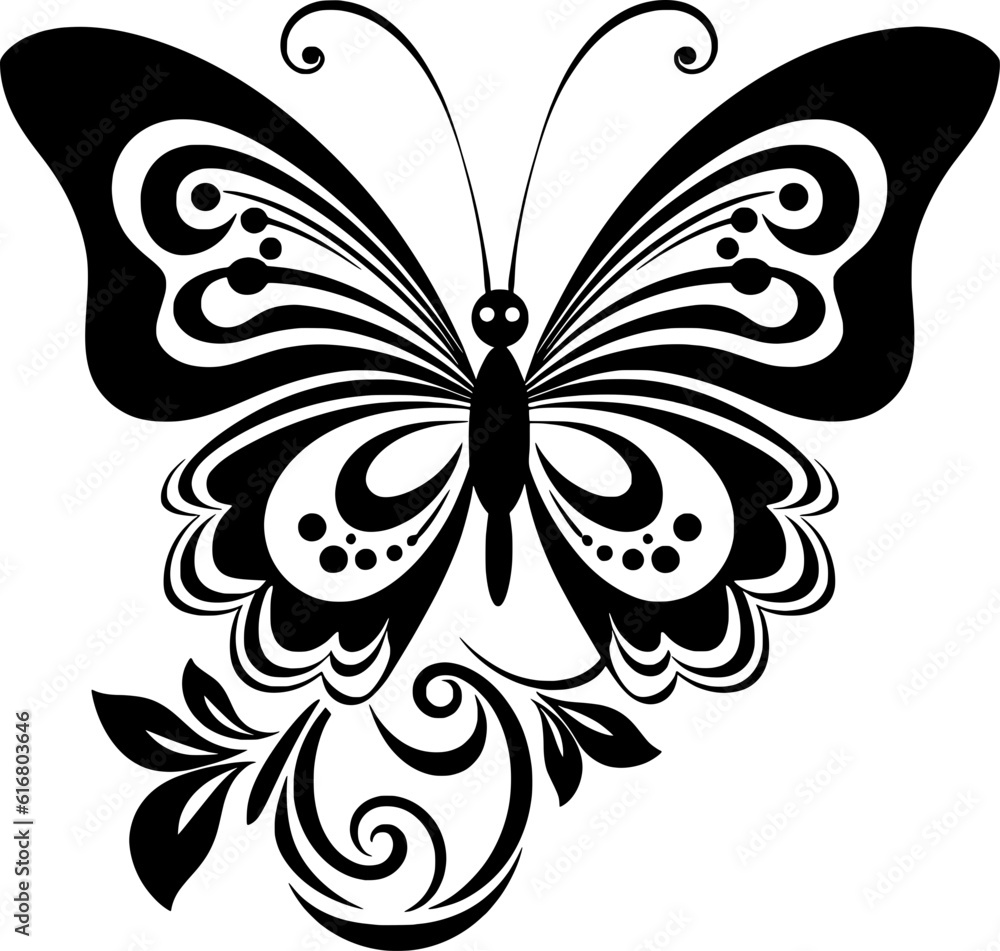 Butterfly Vector Line Art Butterfly Vector Line Art