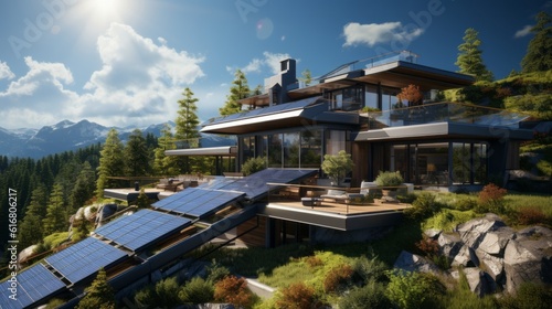 Sustainable Serenity: A Solar-Powered Haven Surrounded by Woodland Wonder © David