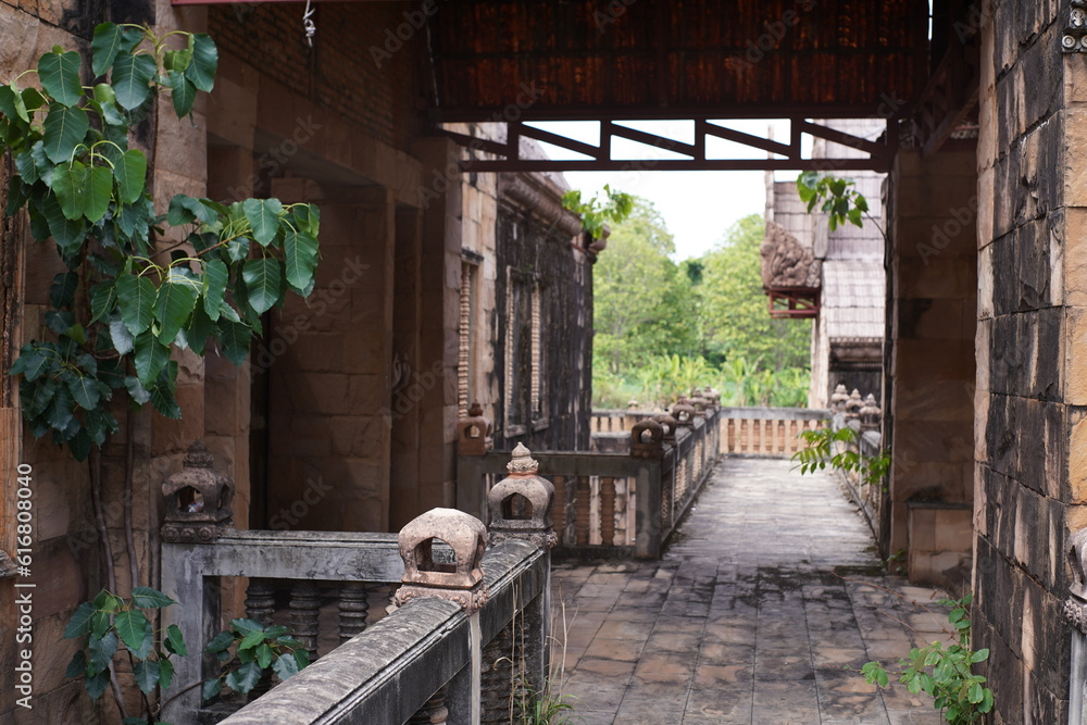 Obraz na plátně ruined buddhist temple in northern thailand