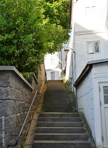 Treppe in der Altstadt von Sassnitz auf Rügen