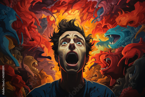 Illustration of Anxiety
Generative AI