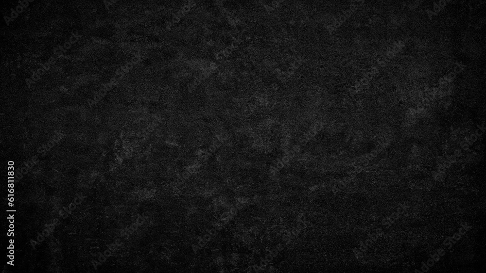 Abstract Black wall texture for pattern background. wide panorama picture. Black wall texture rough background dark concrete old grunge background black, texture background template page web banner