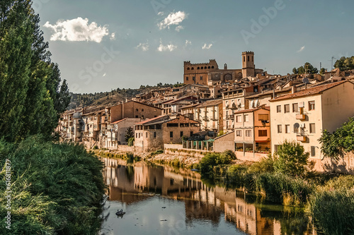 Платно Valderrobres medieval village in Matarrana district, Teruel province, Aragon, Sp