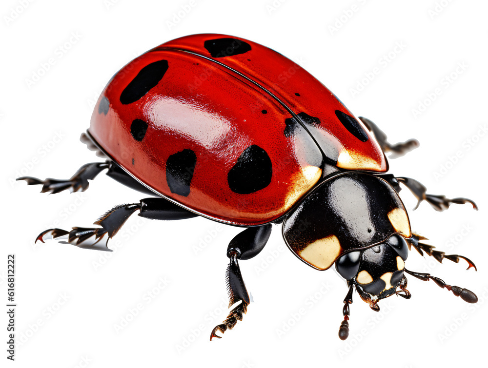 ladybird isolated on the transparent background PNG. AI generative. ladybird isolated on the transparent background PNG. AI generative.