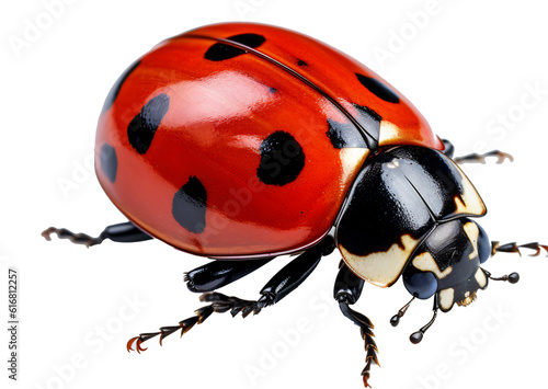 Obraz na plátně ladybird isolated on the transparent background PNG