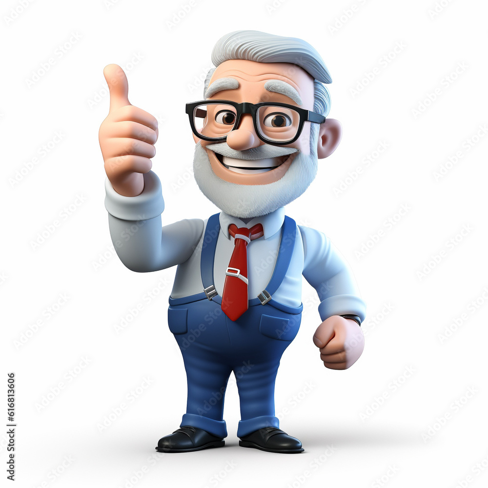 Teacher giving thumbs up. Empty copy space for text. Generative AI. Teacher giving thumbs up. Empty copy space for text. Generative AI.