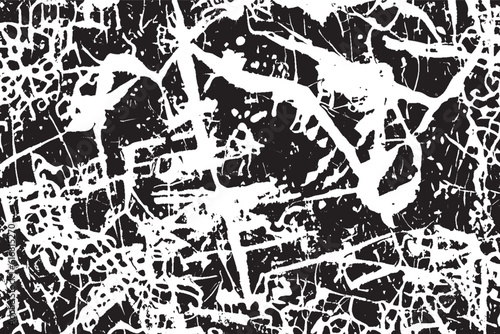 Stylish Modern Vector Illustration  Grunge Texture White and Black.