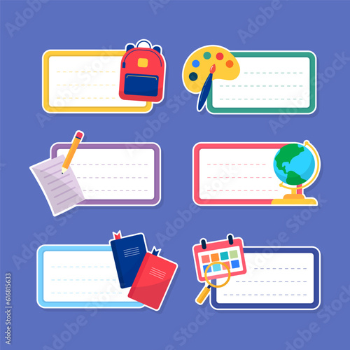 Sticky Note for Notebook Label Collection Set