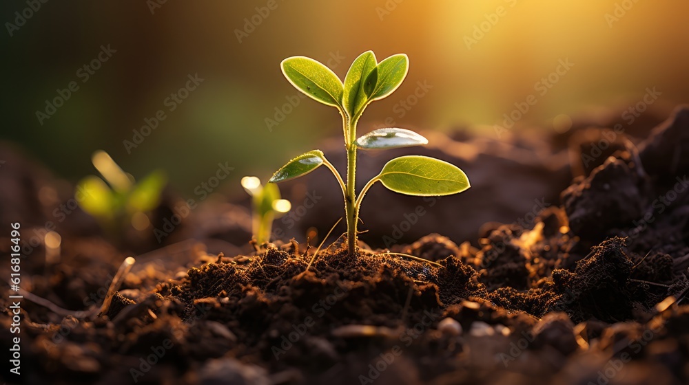 developing plant, New life idea. fresh, seed, image with a modern agricultural theme developing plant, New life idea. fresh, seed, image with a modern agricultural theme
