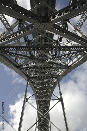 Iron bridge in Porto, Portugal