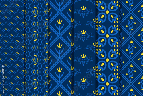 Seamless floral patterns