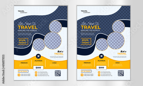 travel flyer design template