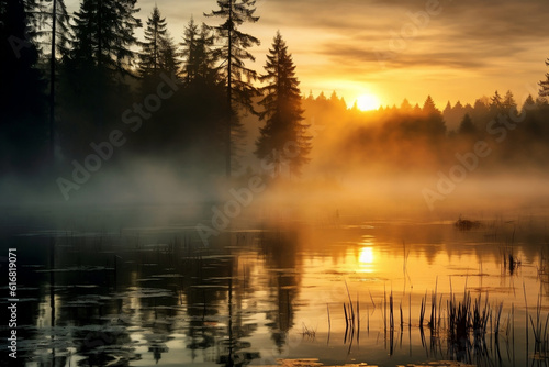 sunrise over the lake © Mathias.m