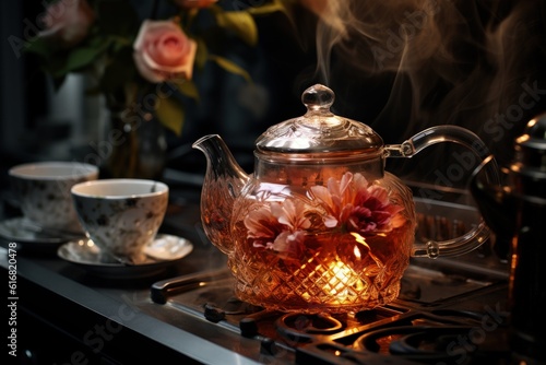 Tea is a beverage obtained by boiling, brewing, infusing the leaf of a tea bush. Black green floral herbal. Leisure, health properties, therapeutic midditya. Fruity berry. Organic refreshing drink.