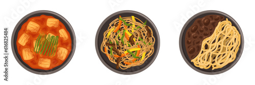 Delectable Korean Dishes Bulgogi, Kimchi, Bibimbap, And Samgyeopsal. These Dishes Showcase The Rich Cultural Heritage