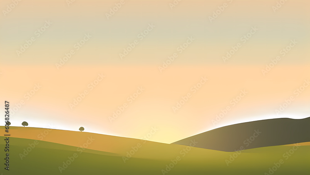 Fototapeta premium Colorful minimalist wallpaper, wallpaper illustration.