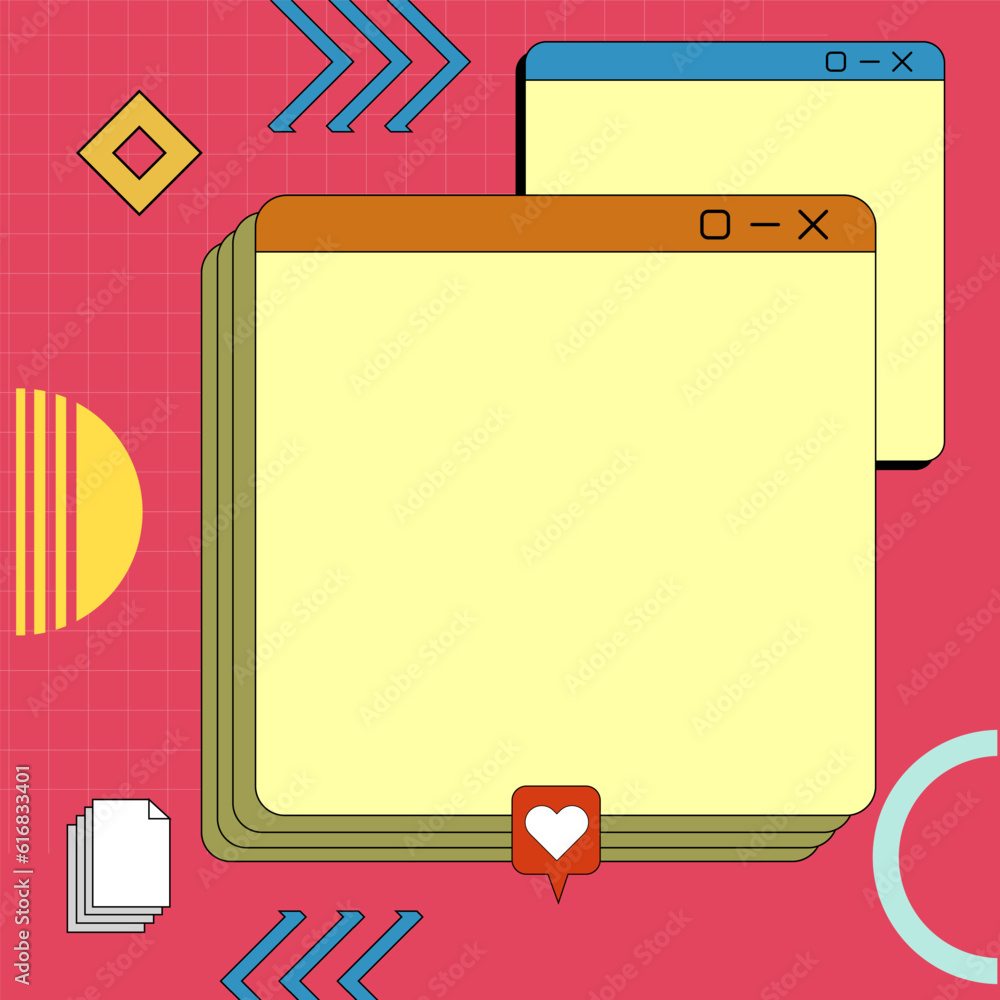 Abtract background with retro graphic elements for social media post or any graphic related purpose. Abtract background with retro graphic elements for social media post or any graphic related purpose.