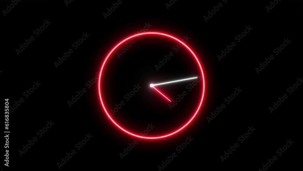 Wall clock Counting Down 12 Hour Day Fast Speed. Clock with moving arrows and time lapse 4K Animation Wall clock Counting Down 12 Hour Day Fast Speed. Clock with moving arrows and time lapse 4K Animation