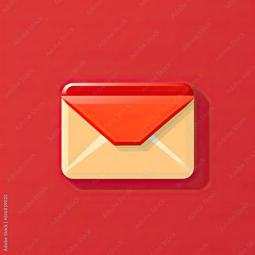 An envelope icon, symbolizing mail or message, often used for communication purposes. Generative AI. An envelope icon, symbolizing mail or message, often used for communication purposes. Generative AI.