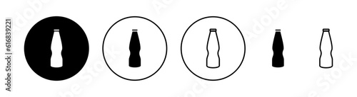 Bottle icon set for web and mobile app. bottle sign and symbol