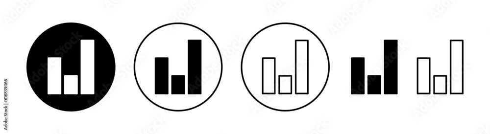 Growing graph Icon set for web and mobile app. Chart sign and symbol. diagram icon Growing graph Icon set for web and mobile app. Chart sign and symbol. diagram icon