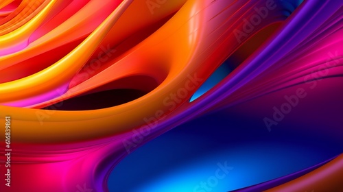 A colorful abstract background with flowing wavy lines