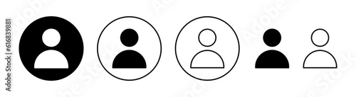 User Icon set for web and mobile app. person sign and symbol. people icon.
