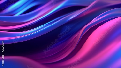A colorful abstract background with wavy lines in shades of blue and pink