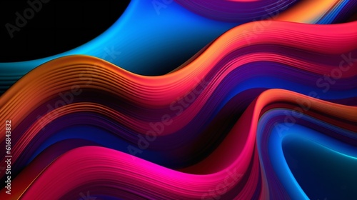 A vibrant abstract background with flowing waves and lines