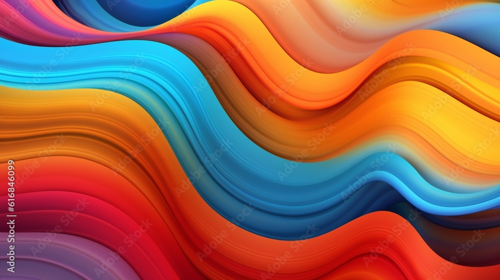 A colorful abstract background with flowing waves and lines A colorful abstract background with flowing waves and lines