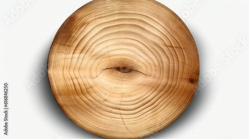 A Cross-Section of a Wooden Log