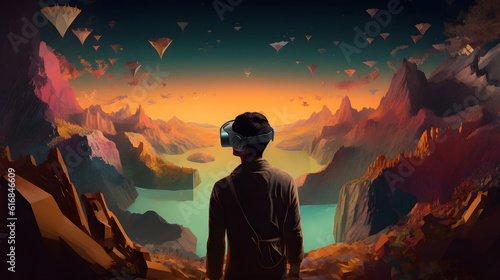 メタバース・オデッセイ：VRヘッドセットを通じて仮想世界を探索する No.027 | Metaverse Odyssey: Exploring Virtual Realms Through the VR Headset Generative AI