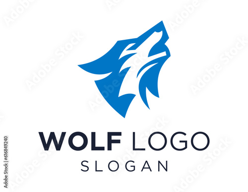 Logo design about Wolf on a white background. made using the CorelDraw application.