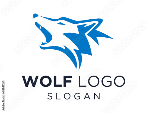 Logo design about Wolf on a white background. made using the CorelDraw application.