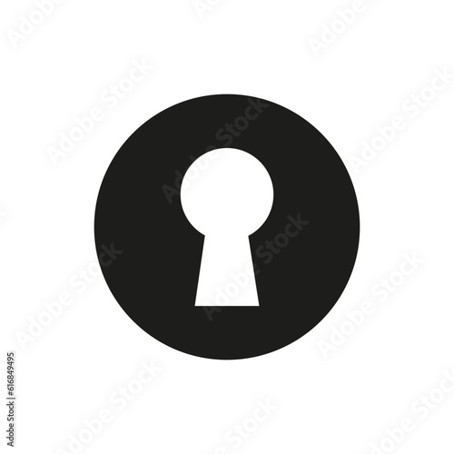 keyhole icon. Vector illustration. stock image.