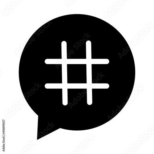 hashtag icon. popular message microblogging. Vector illustration. stock image.