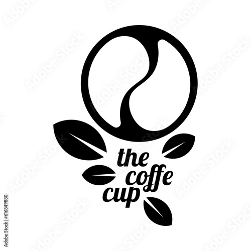 the coffee cup icon logo design