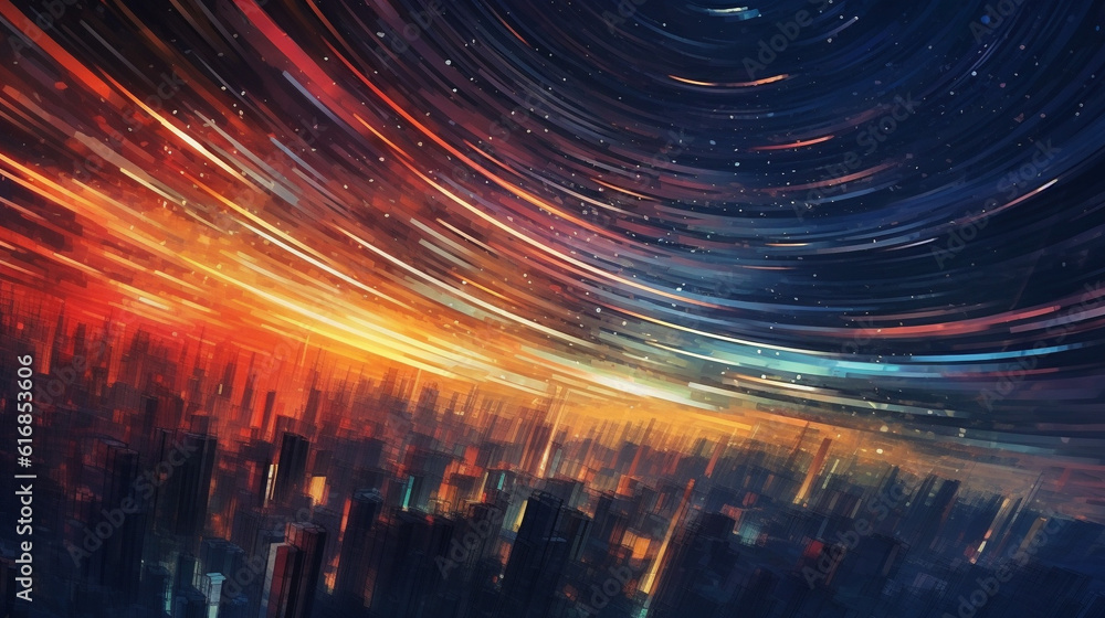 Generative AI, Celestial Streaks: Tracing the Trails of Night Sky Generative AI, Celestial Streaks: Tracing the Trails of Night Sky