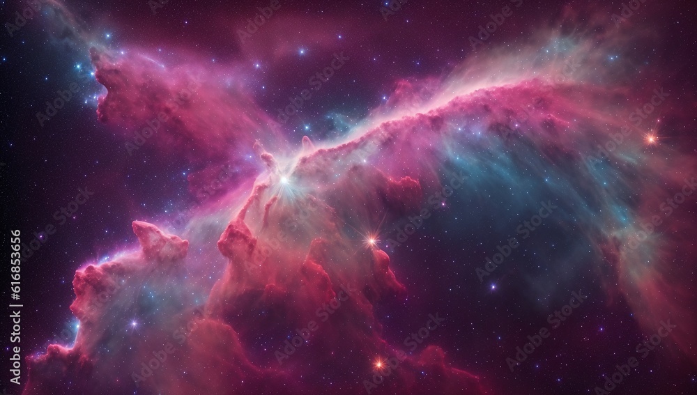 An Evocative Image Of A Star Forming Cloud In The Sky AI Generative